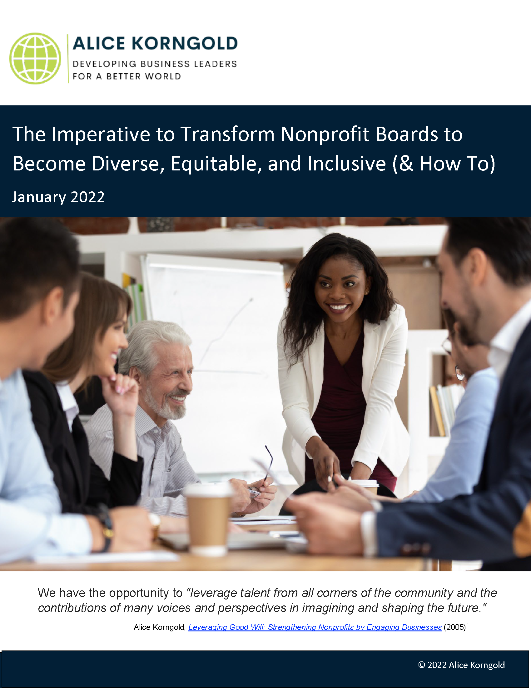 Diverse, Equitable, and Inclus- Achieving the Vision by 2025 1